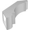 Ekena Millwork 5 1/2-in. W x 20-in. D x 24-in. H Olympic Architectural Grade PVC Knee Brace BRCP055X20X24OLY - alternate 3